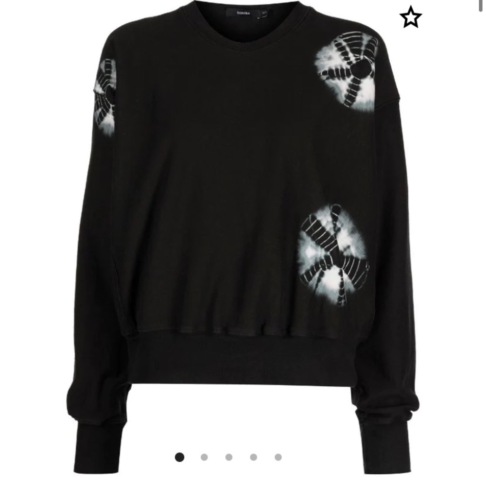 Bassike tie-dye crewneck sweatshirt